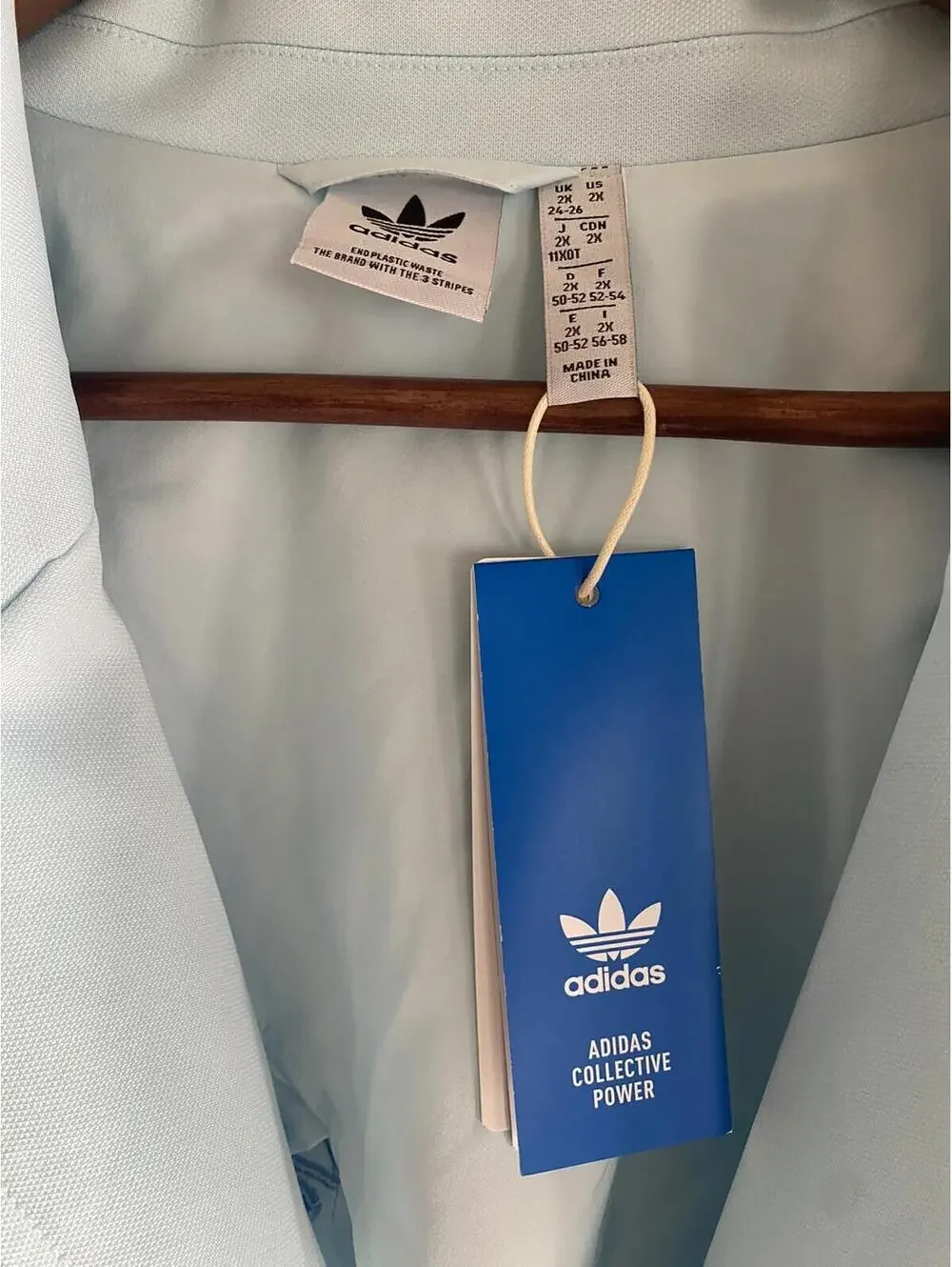 adidas Originals Blazer (Plus Size) Women's almost blue size 2X $150 - Picture 2 of 7